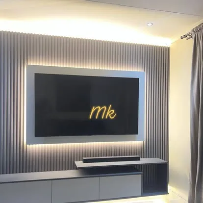 TV stands project: tv wall logo